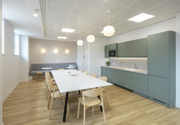Dedicated kitchen at 15 Bedford Street, RX LONDON LLP in Covent Garden, WC2 - London