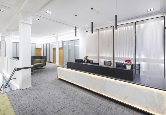 Reception area at The Centrum Building, Centrum Offices in Glasgow