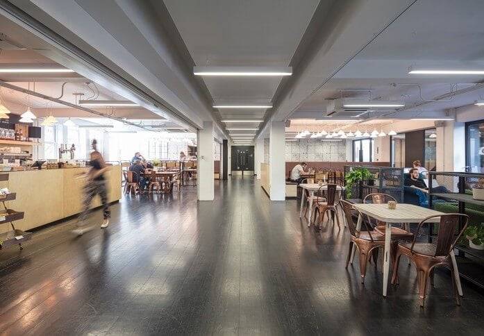 Breakout space for clients - The Shepherds Building, Workspace Group Plc in Shepherds Bush