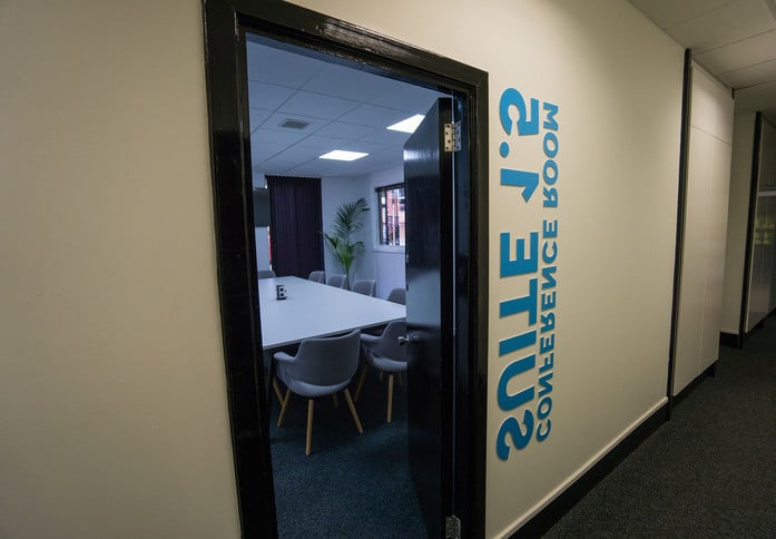 The meeting room at Airlink Business Centre, Storage Vault Ltd in Paisley