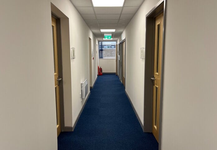 Hallway access at Endeavour House, Wrest Park Ltd, Silsoe, MK45 - East England