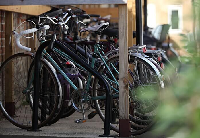 Cycle storage at The Old Music Hall, The Ethical Property Company Plc, Oxford, OX1 - South East