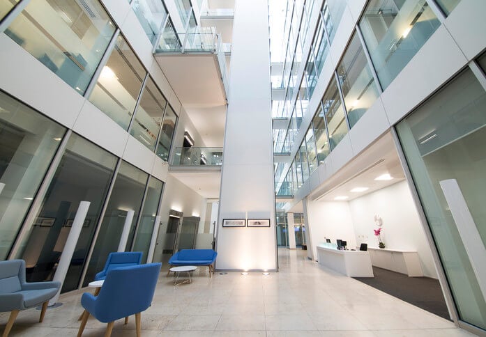 Reception area at Davidson House, Regus in Reading