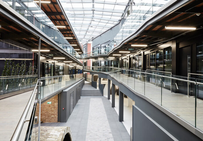 North Stables Market NW1 office space – Atrium