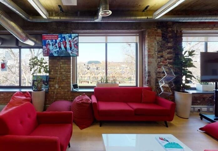 Breakout space for clients - The Aircraft Factory, MIYO Ltd in Hammersmith