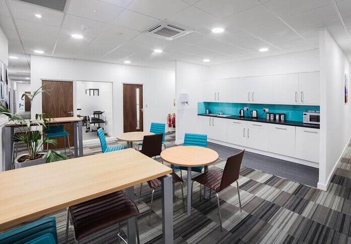Kitchen at Sentinel House, United Business Centres (from 20/04/2015 UBC UK Ltd) in Fleet, GU51 - South East