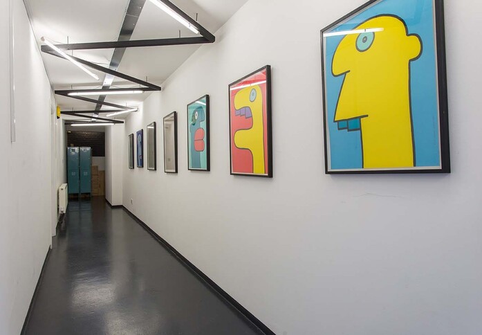 The hallway at Bethnal Green Road, RNR Property Limited (t/a Canvas Offices) in Shoreditch