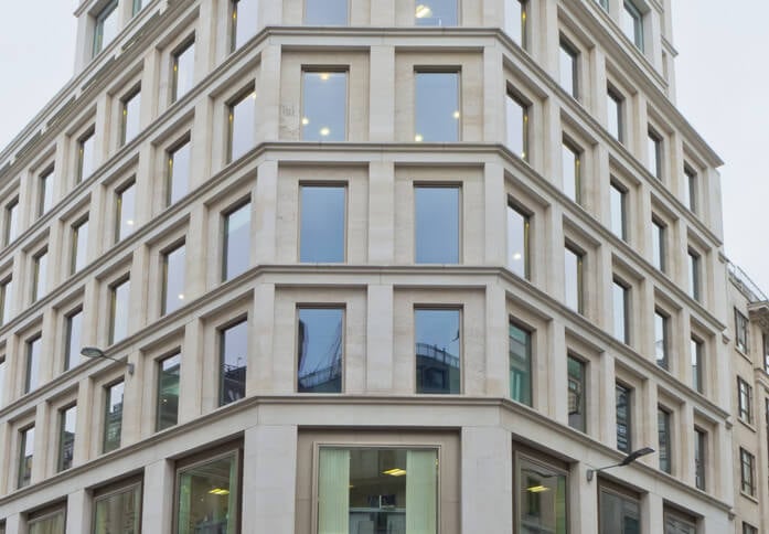 Building outside at Gresham Street, Landmark Space, Bank