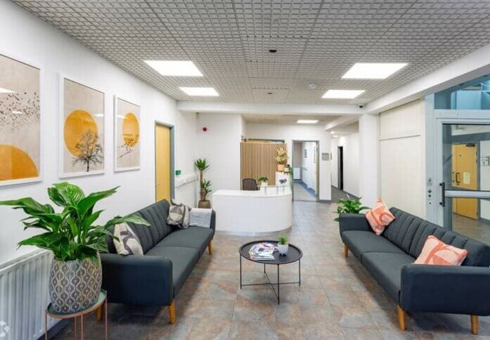 Reception area at The Genesis Centre, NewFlex Limited (previously Citibase) in Derby