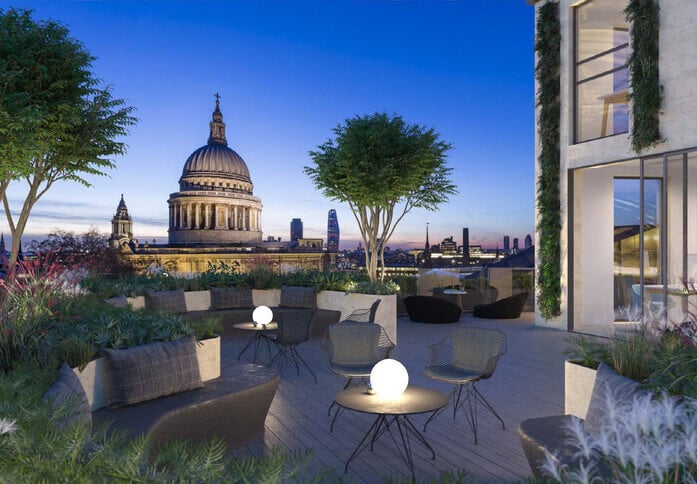 Outdoor area at One Three Eight Cheapside, INGLEBY TRICE LLP in St Paul's, EC1 - London