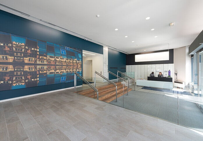 Reception area at Iconomy - Capital House, One Avenue Group in Edgware Road, NW1 - London