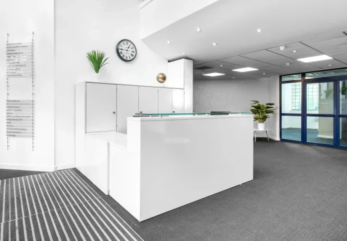 Reception area at Cardiff Gate Business Park, Regus in Cardiff