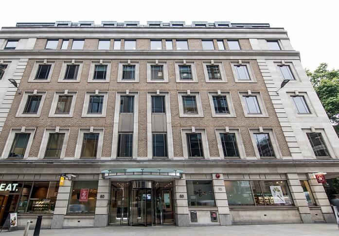The building at 60 Cannon Street (Spaces), Regus in Cannon Street