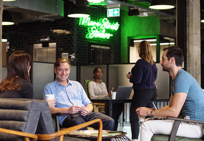 Breakout space for clients - Mare Street Studios, Workspace Group Plc in Hackney