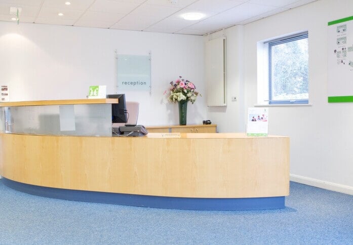 Reception in Caxton Close, Regus, Andover