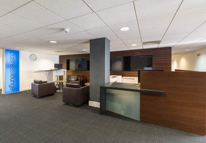 Reception area at Horton House, Regus in Liverpool