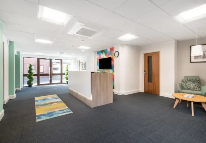 Reception area at Oxford House, Regus in Newbury