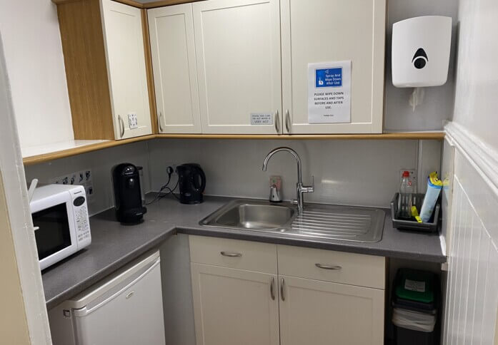 Kitchen at CBC House, Capital Business Centre in Edinburgh