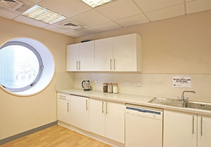 Kitchenette at Orion House, Devonshire Business Centres (UK) Ltd in Welwyn Garden City