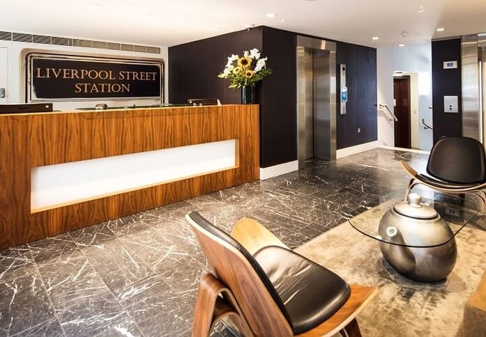 Reception at 46 New Broad Street, The Office Serviced Offices (OSiT) in Liverpool Street