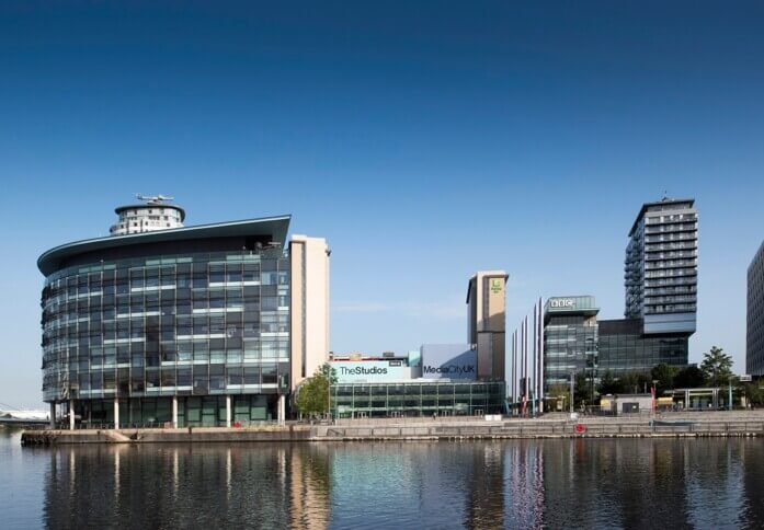 The building at Digital Word Centre, Regus in Manchester