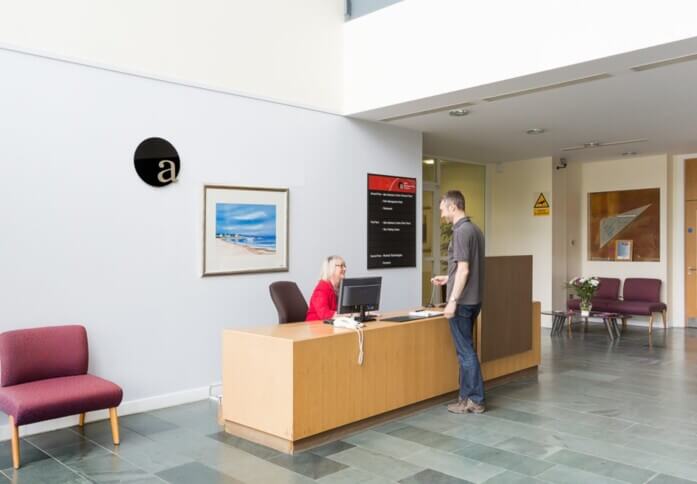 Reception - Alba Centre, Omnia Offices in Livingston