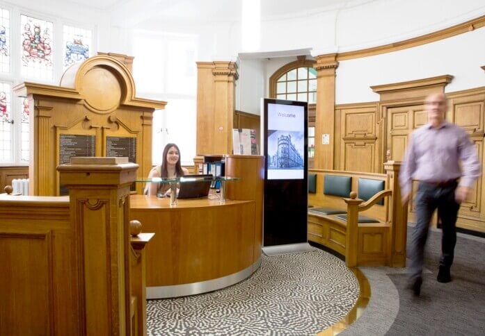 Reception area at Milburn House, NewFlex Limited (previously Citibase) in Newcastle