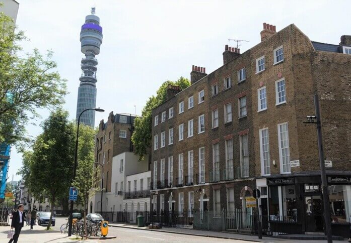 Building outside at Silverstream House, Kindplace LTD, Fitzrovia