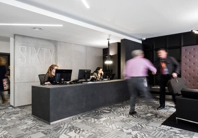 Reception at Gray's Inn Road, Workspace Group Plc in Chancery Lane