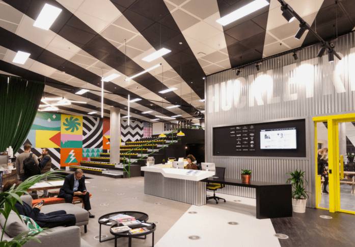 Reception at The MediaWorks Building, Huckletree in White City