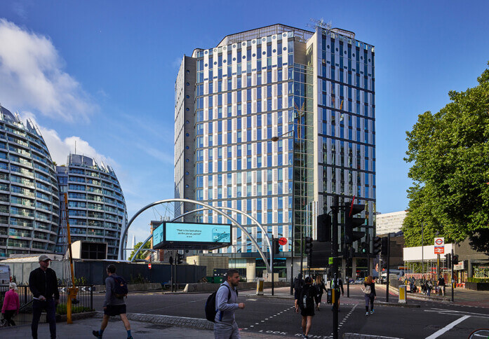 Building outside at White Collar Factory, The Office Group Ltd., Old Street, EC1 - London