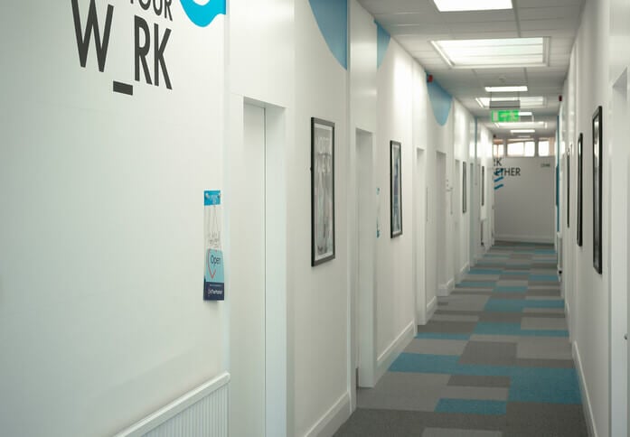 The hallway at The Watermark - Preston Business Centre, Mayfair Investment Properties in Preston