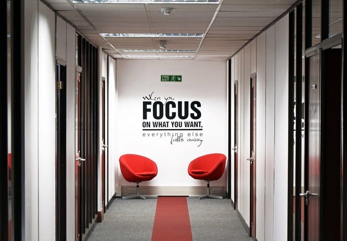 Hallway area at Queens Court, RMS Serviced Offices in Romford
