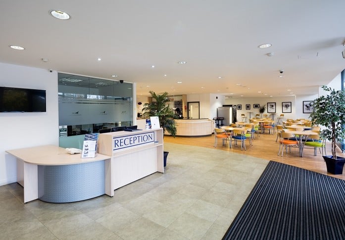Reception area at Challenge House, Landmark Property Solutions in Bletchley
