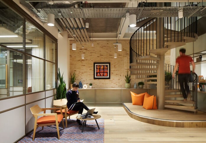 Breakout area at Arnold House, Fora Space Limited in Shoreditch