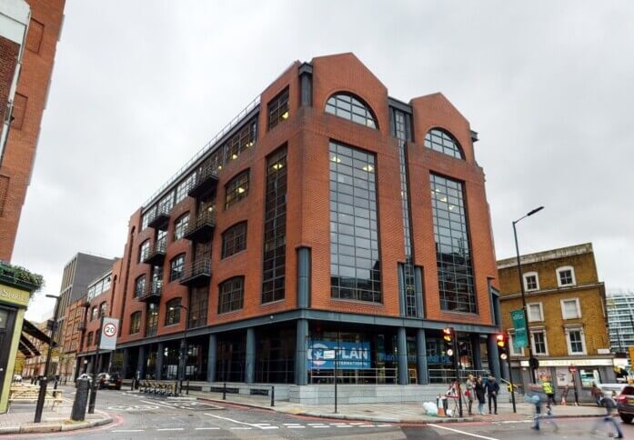 Building outside at 28 Brunswick Place, Hermit Offices Limited (Frameworks), Old Street