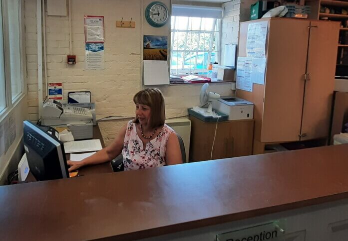 Reception area at Moulsham Mill Business Centre, The Marriage Ptnrsp in Chelmsford