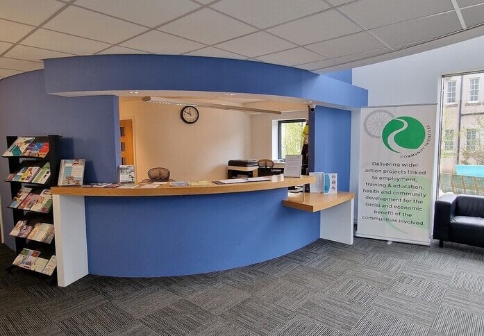 Reception area at Ore Valley Business Centre, Ore Valley Community Initiatives in Fife, KY1 - Scotland