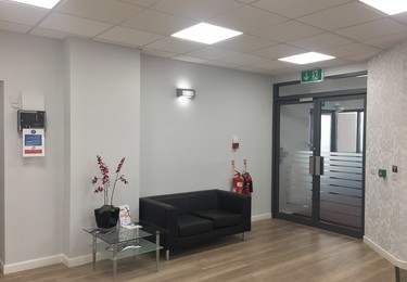 The reception at 112-114 Market Street, Business Space Solutions in Wigan