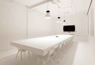 Boardroom at Finsbury Square, Huckletree in Moorgate
