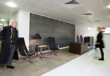 The reception at 107 Leadenhall, Prospect Business Centres in Fenchurch Street