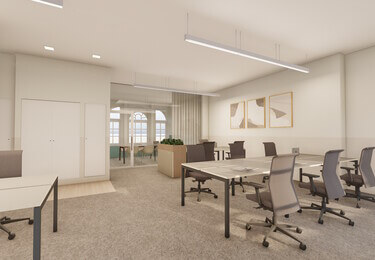 Private workspace, Harford House, Hermit Offices Limited (Frameworks) in Fitzrovia, W1 - London