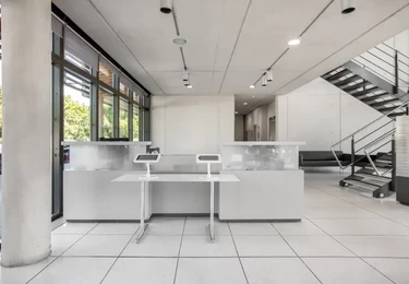 Reception area at Basepoint Business and Innovation Centre, Regus in Luton