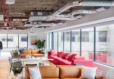 Breakout area at 8 Devonshire Square, WeWork in Liverpool Street