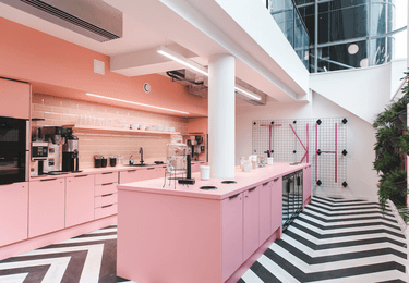 Kitchen at Express Building, Huckletree in Manchester