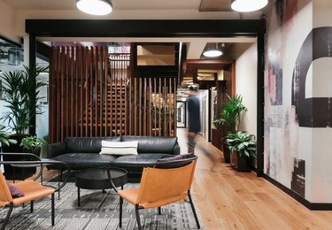 Breakout area at St Katharine's Way, WeWork in Tower Hill