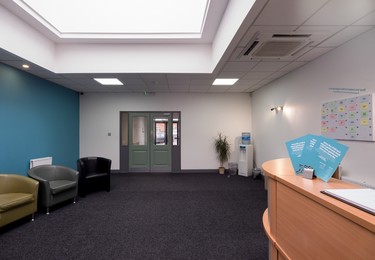 Reception area at Brooklands Court, Biz - Space in Leeds