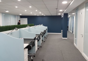 The shared deskspace at Aquis House, London Serviced Offices Limited in Hayes
