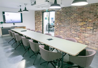 The meeting room at Huguenot Place, X & Why Ltd in Spitalfields, E1 - London