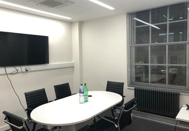 The meeting room at 134 Wigmore Street, Lowy Group in Marylebone